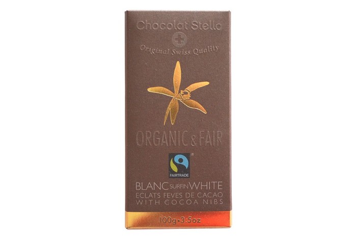 Blanco con trocitos de cacao, 100g