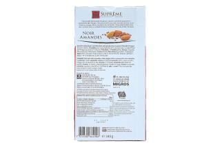 Chocolate negro, almendras y caramelo Salado 180g