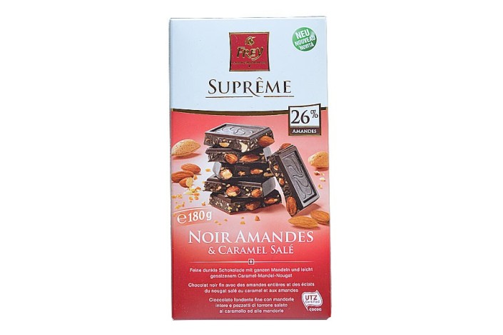 Noir Amandes & Caramel Salé 180g