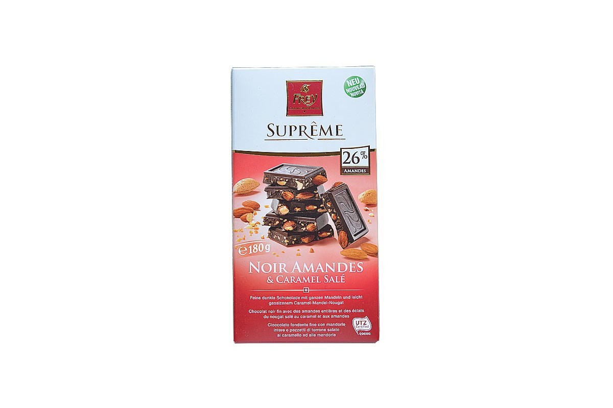 Noir Amandes & Caramel Salé 180g