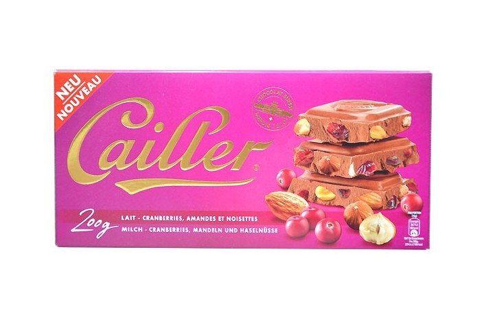 Lait - Cranberries, amandas et noisettes 200g