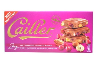 Lait - Cranberries, amandas et noisettes 200g