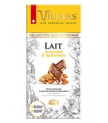 Swiss milk chocolate with almonds and speculums