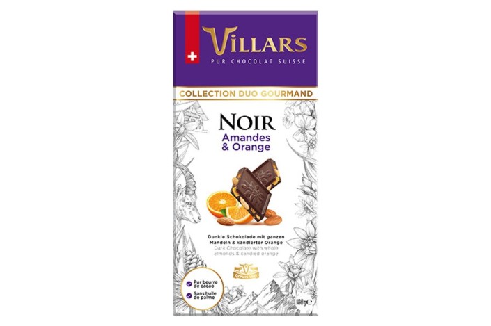 Negro con almendras y naranjas