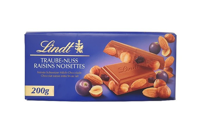 Raisins noisettes 200g de lindt