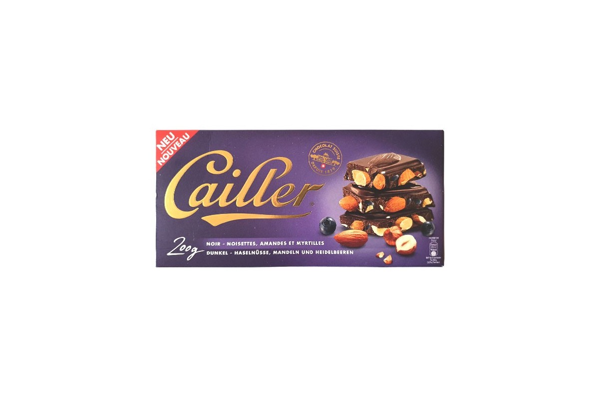 Noir noisettes, amandes et myrtilles 200g