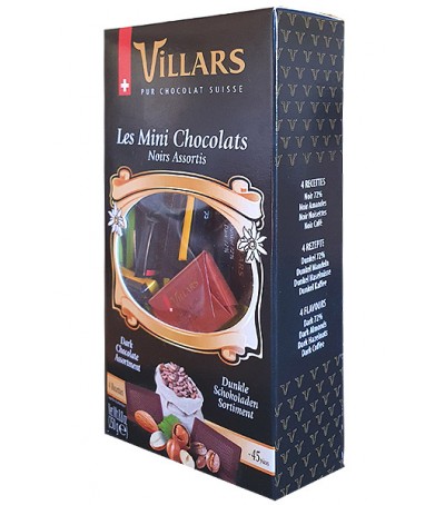 Villars assorted mini dark chocolates - 250 g