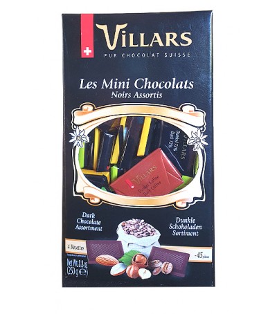 Minis chocolats noir assortis Villars - 250 g
