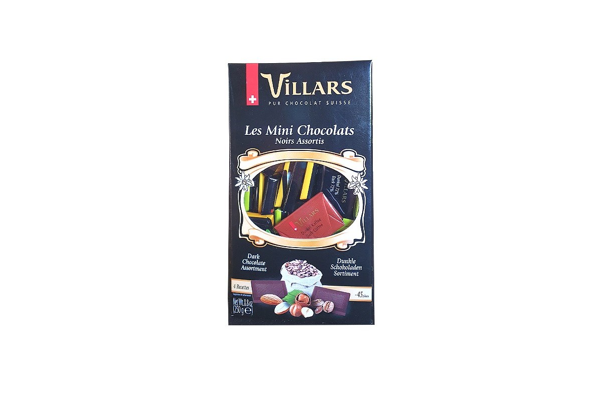 Minis chocolats noir assortis Villars - 250 g