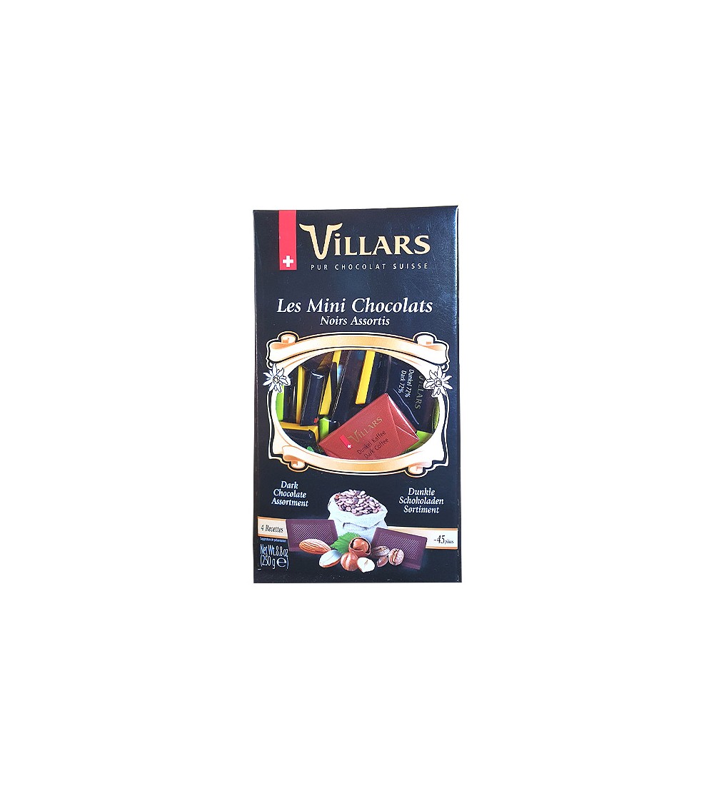 Villars assorted mini dark chocolates - 250 g
