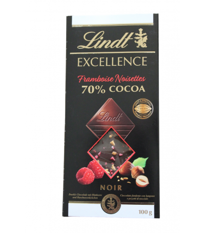 Excellence - Dark raspberry hazelnuts 100g