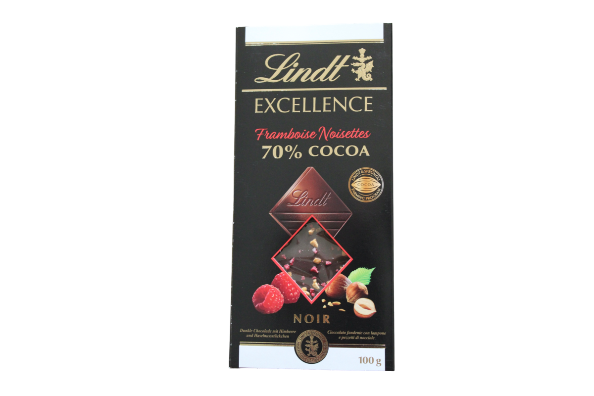 Excellence - Noir framboise noisettes 100g