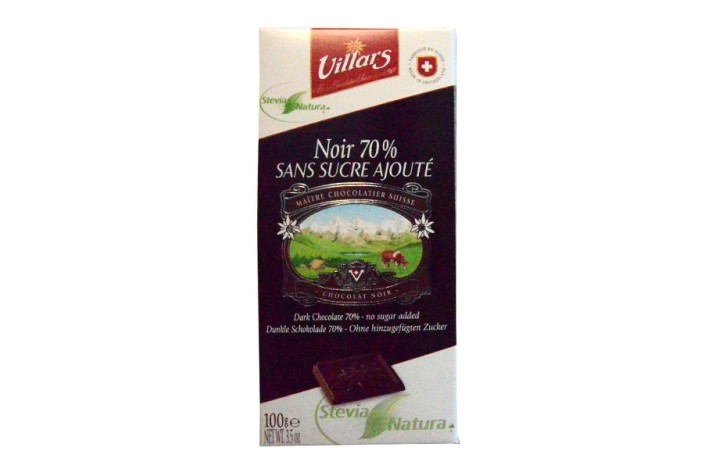 Dark chocolate 70% - no sugar added
