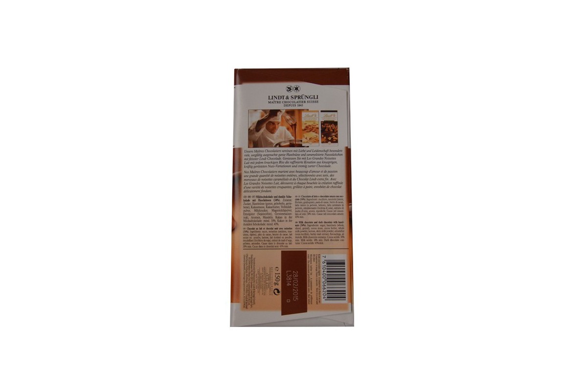 Lindt - Les Grandes Dark Almond Sea Salt Chocolate (150g) (15/carton