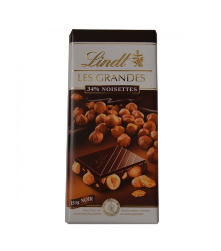 Chocolat Lindt noir noisettes -  Livraison Dakar