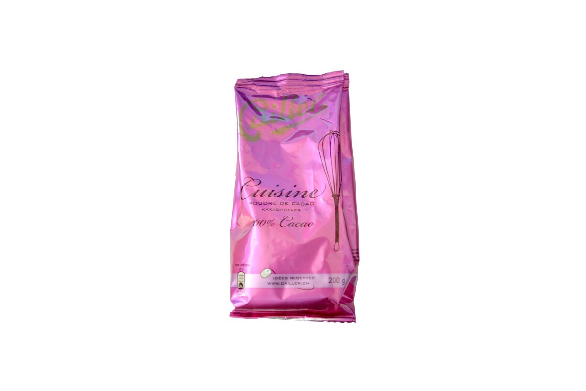 Cuisine - chocolat en poudre sans sucre 200g